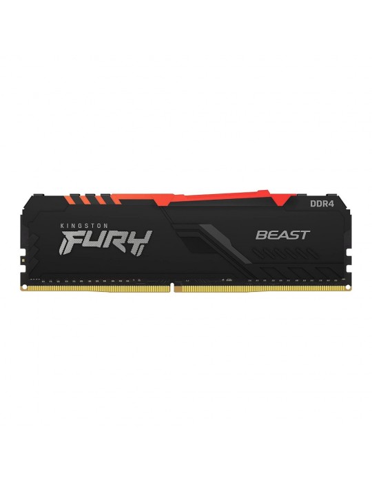 Barrette mémoire Kingston FURY Beast DDR4 16 Go DIMM PC4-25600 RGB (3200 MHZ)-Kingston