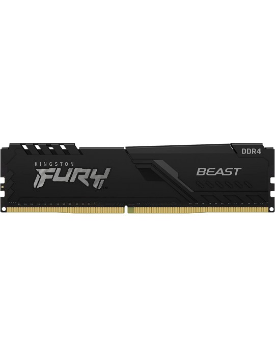 Barrette mémoire 8Go DIMM DDR4 Kingston Fury Beast PC4-25600 (3200 Mhz)-Kingston