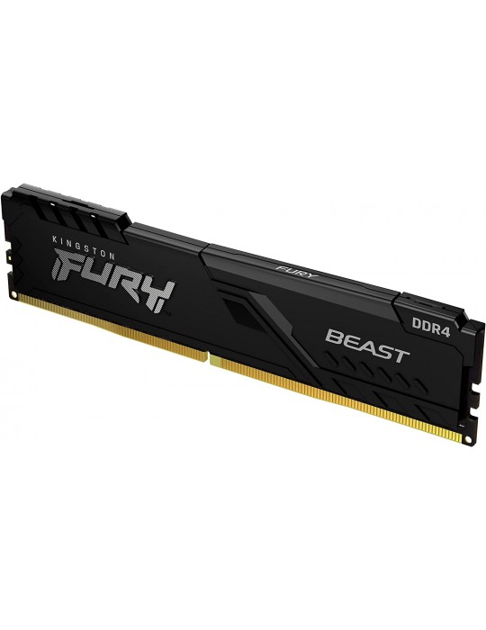 Barrette mémoire 8Go DIMM DDR4 Kingston Fury Beast PC4-25600 (3200 Mhz)-Kingston