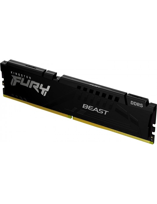 Barrette mémoire 8Go DIMM DDR5 Kingston Fury Beast PC5-38400 (4800 MHz) Noir-Kingston