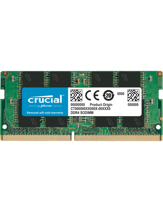 Barrette mémoire SODIMM 8Go DDR4 Crucial PC4-25600 (3200 Mhz)-