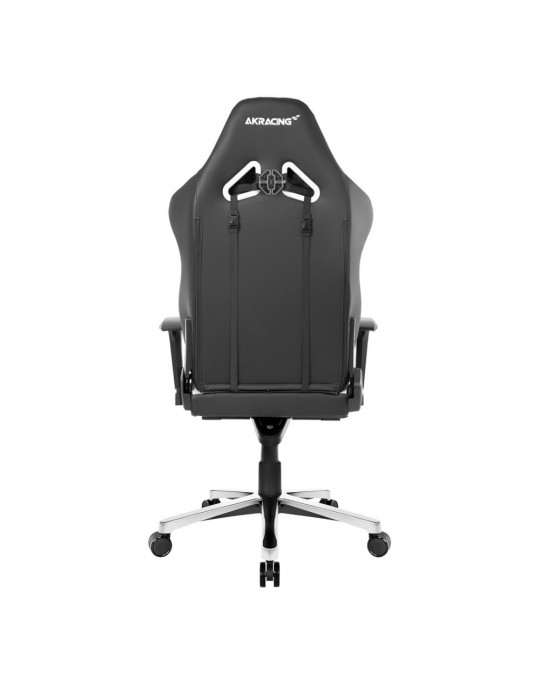 AKRACING Masters Série Max - Noir/Blanc/Simili Cuir/4D-AKRacing