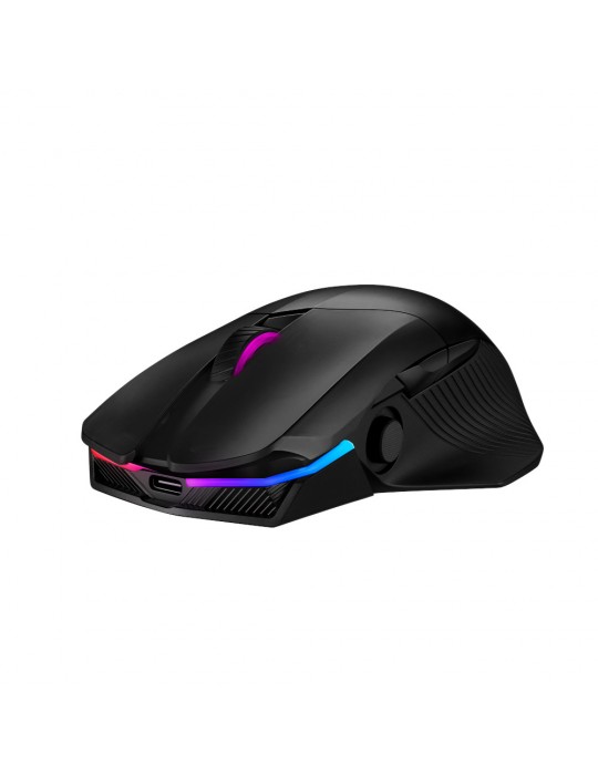 SOURIS ASUS ROG CHAKRAM - SOURIS - USB, BLUETOOTH, 2.4 GHZ - NOIR-Asus