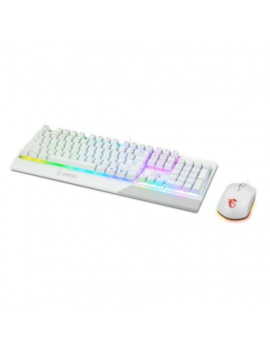 MSI VIGOR GK30 COMBO WHITE FILAIRE USB - ENSEMBLE CLAVIER ET SOURIS-MSI