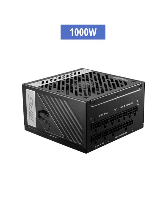 Alimentation MSI MPG A1000G -1000W PCIE 5 - ATX3.0 -MODULAIRE-MSI